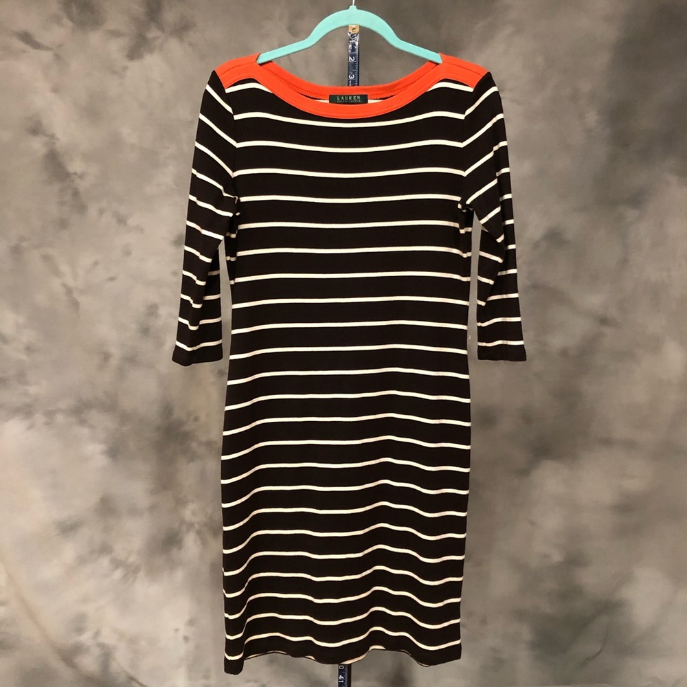 Lauren Ralph Lauren Brown Dress/Tunica - 100% Cotton - Size M